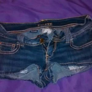 Blue jean shorts